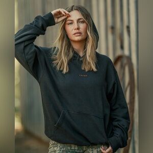 Tribe Kelley Black with brown writing Butter hoodie